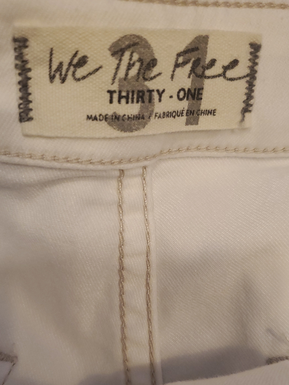 Free People Just Float On Flare Jeans In Winter White Size 31 NWT'S - Picture 8 of 15